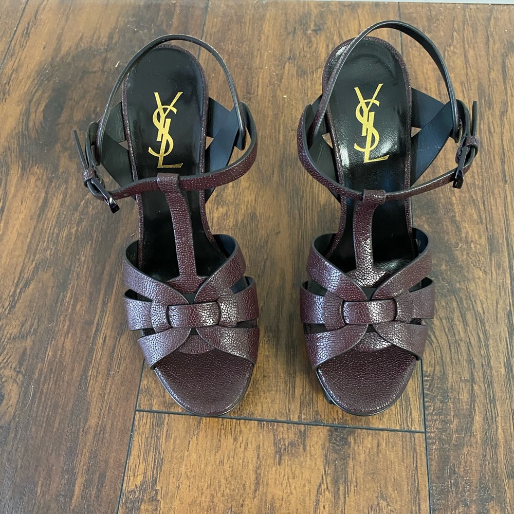 EUC YSL Tribute Heels platform 37.5